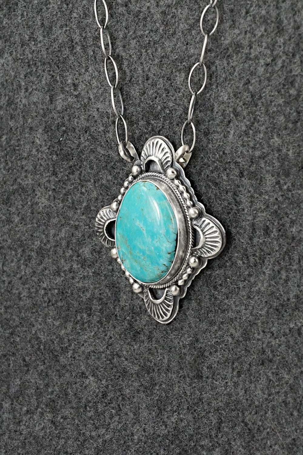 Turquoise & Sterling Silver Necklace - Randy Boyd