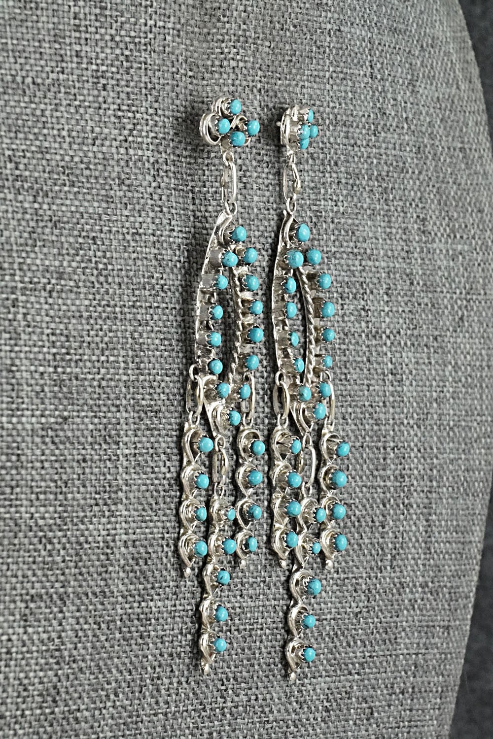 Turquoise & Sterling Silver Earrings - Wayne Johnson