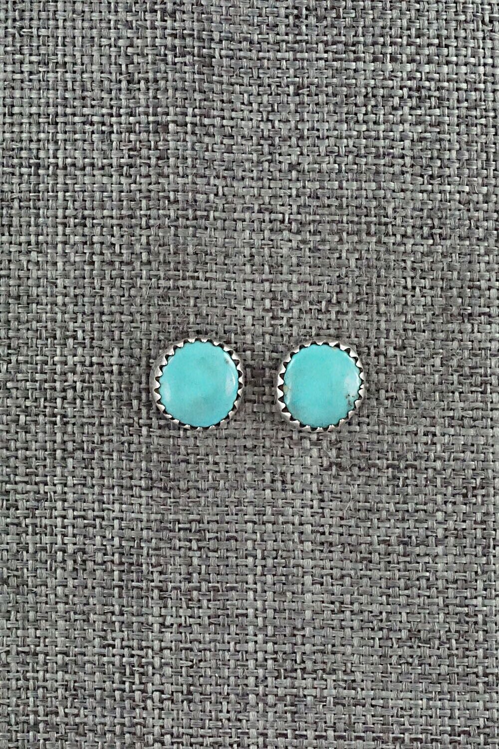 Turquoise & Sterling Silver Earrings - Theresa Smith