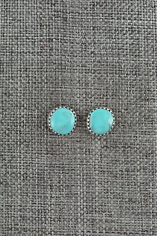 Turquoise & Sterling Silver Earrings - Theresa Smith