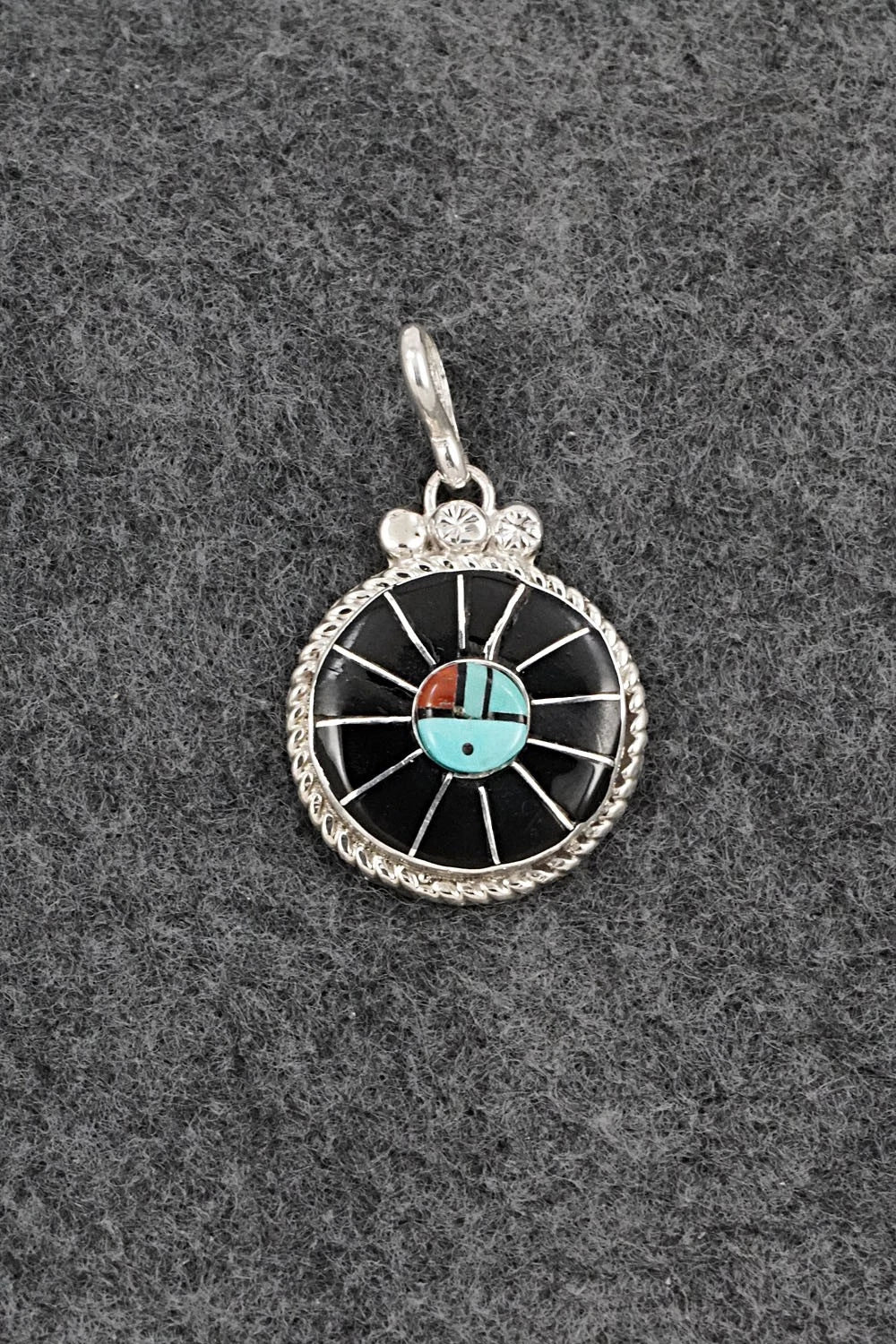 Multi-Stone & Sterling Silver Pendant - Ola Eriacho