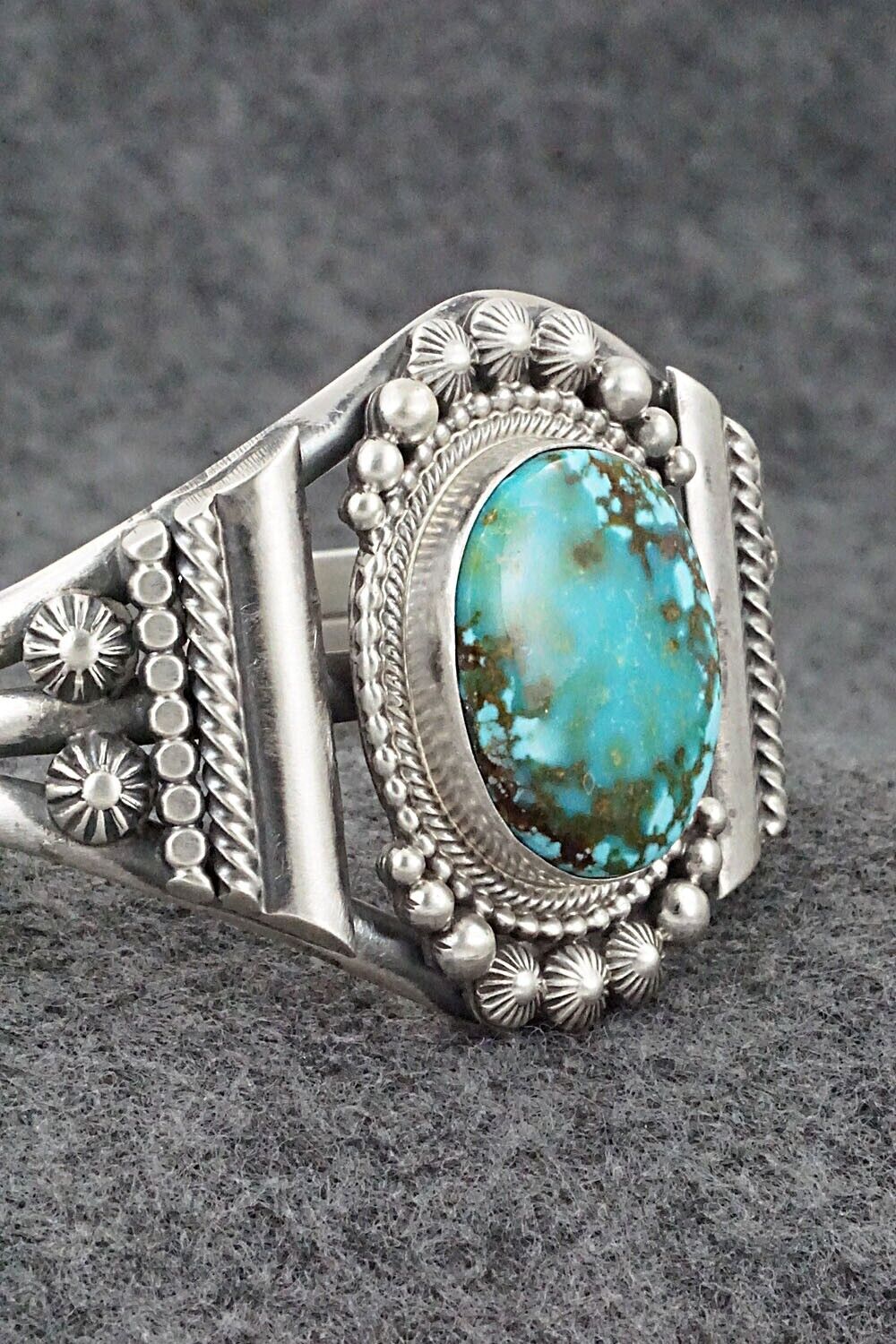 Turquoise & Sterling Silver Bracelet - Tom Lewis