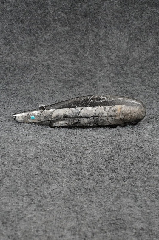 Bear Zuni Fetish Carving - Ronnie Lunasee