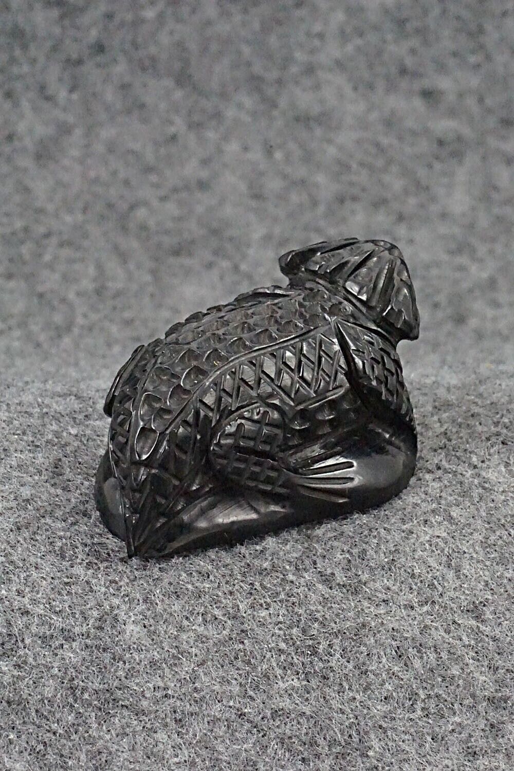 Horned Toad Zuni Fetish Carving - Jensen Charlie