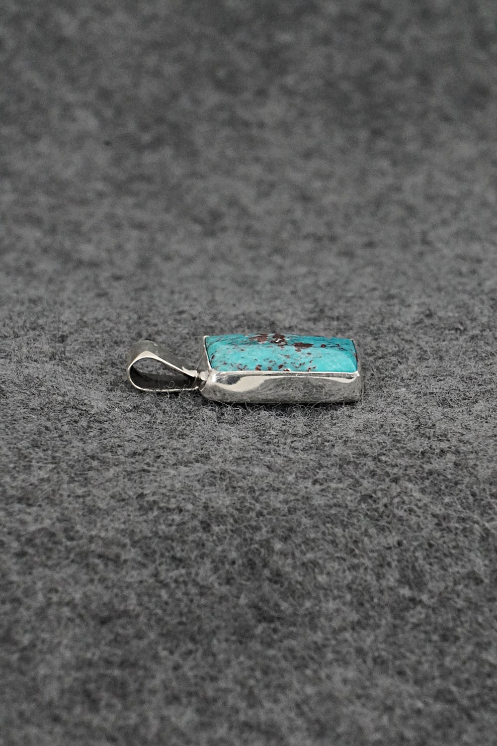 Turquoise & Sterling Silver Pendant - Rena Begay