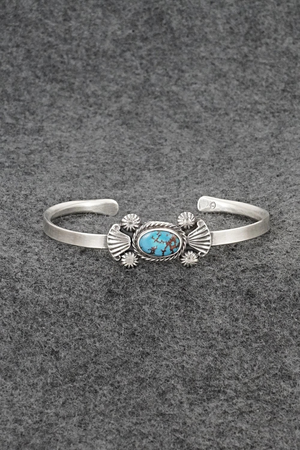 Turquoise & Sterling Silver Bracelet - Genevieve Francisco