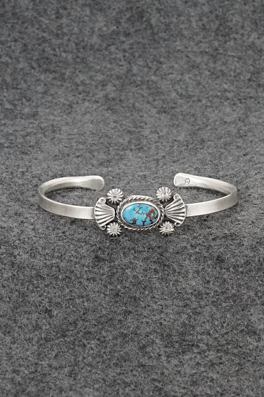 Turquoise & Sterling Silver Bracelet - Genevieve Francisco