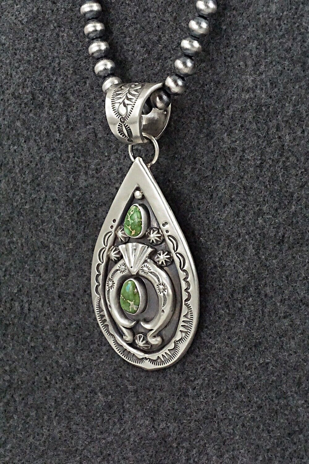 Turquoise & Sterling Silver Necklace - Verley Betone