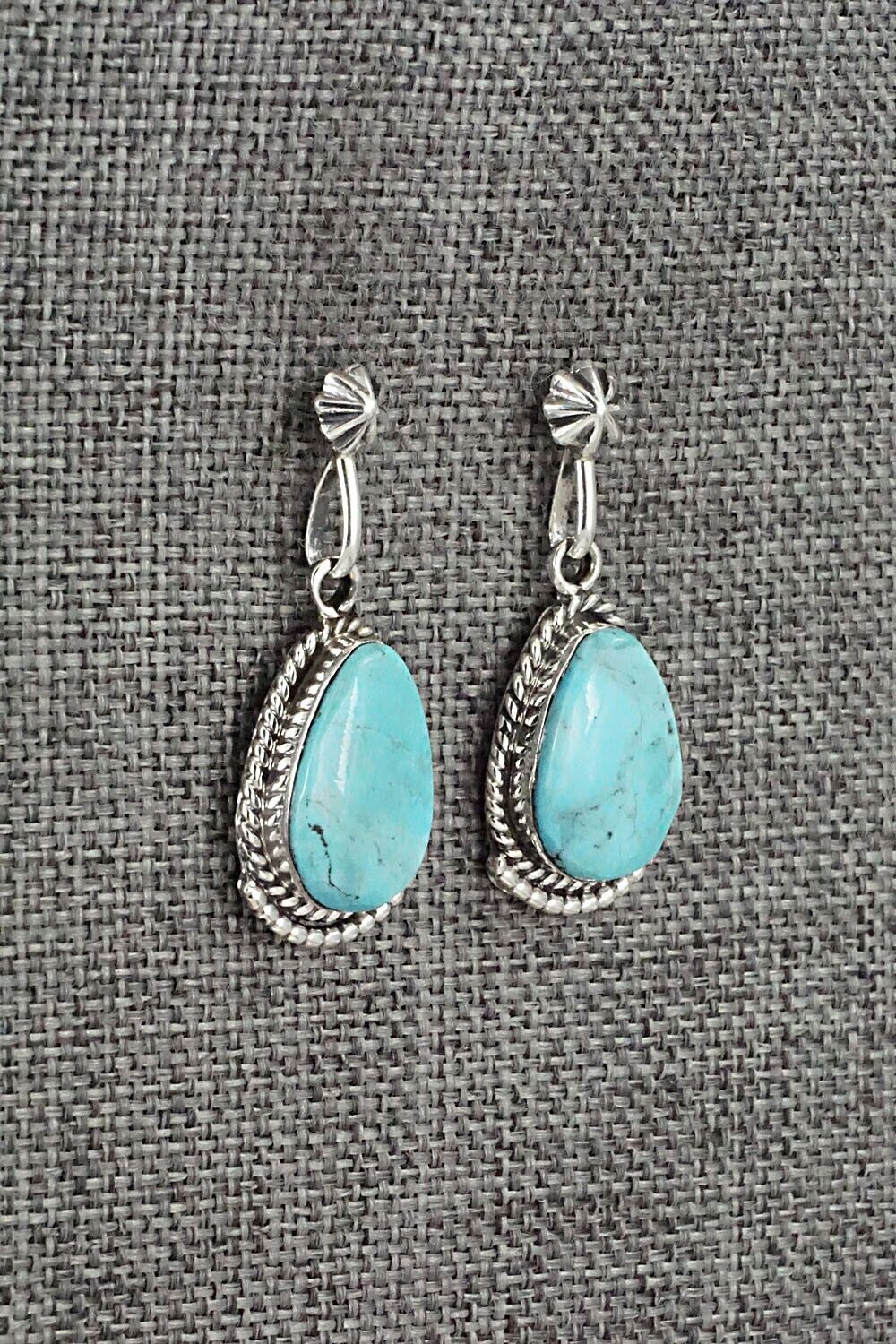 Turquoise and Sterling Silver Earrings - Sharon McCarthy