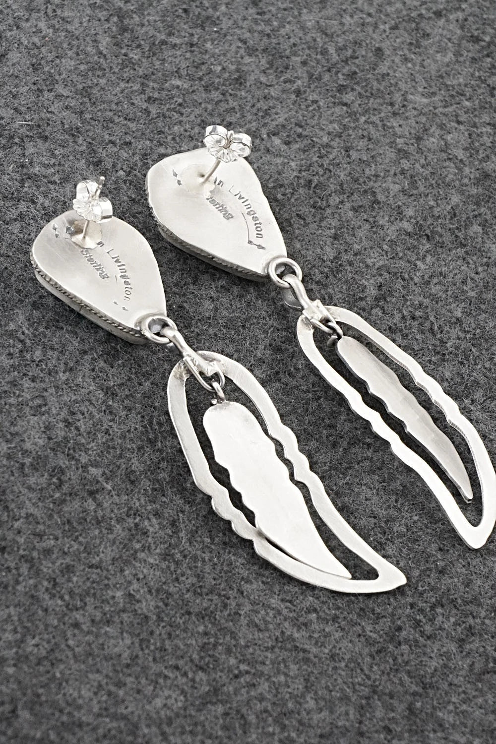 Turquoise & Sterling Silver Earrings - Darrin Livingston