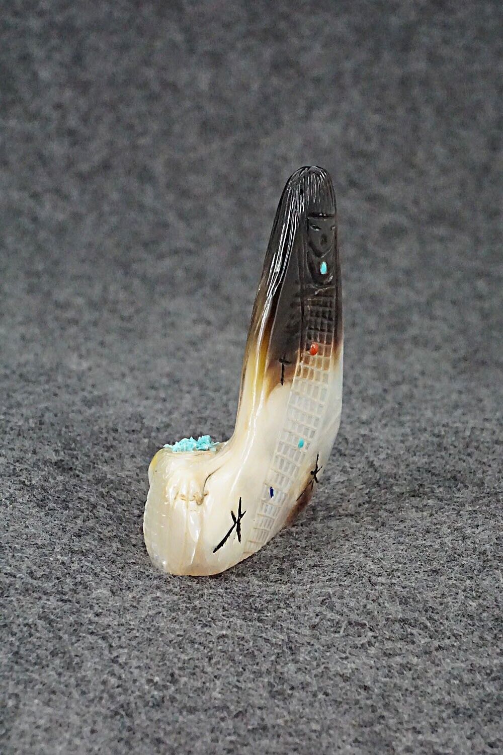 Corn Maiden Zuni Fetish Carving - Sandra Quandelacy