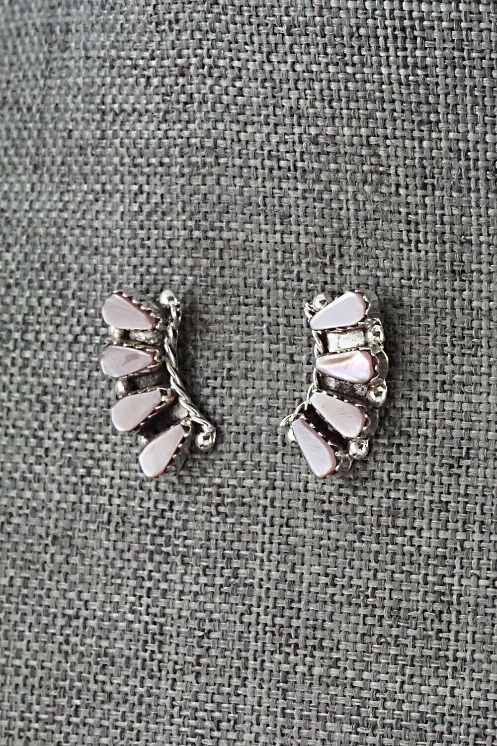 Mother of Pearl & Sterling Silver Earrings - Diane Cachini