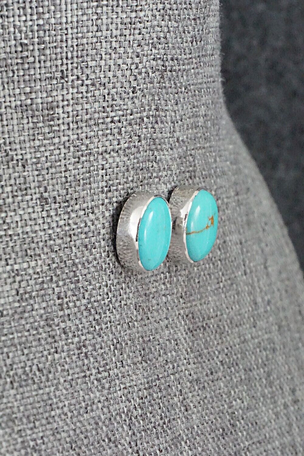 Turquoise & Sterling Silver Earrings - Marco Begaye