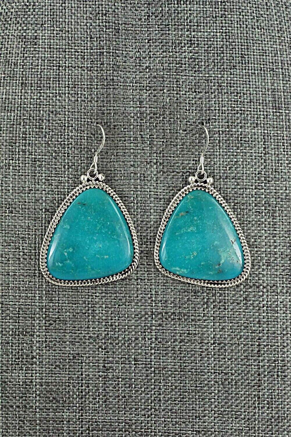 Turquoise & Sterling Silver Earrings - Sharon McCarthy