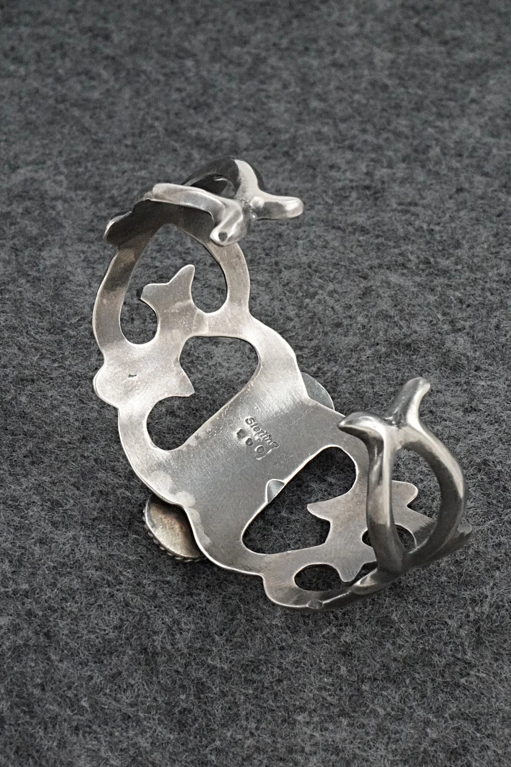 Turquoise & Sterling Silver Bracelet - Eugene Gruber