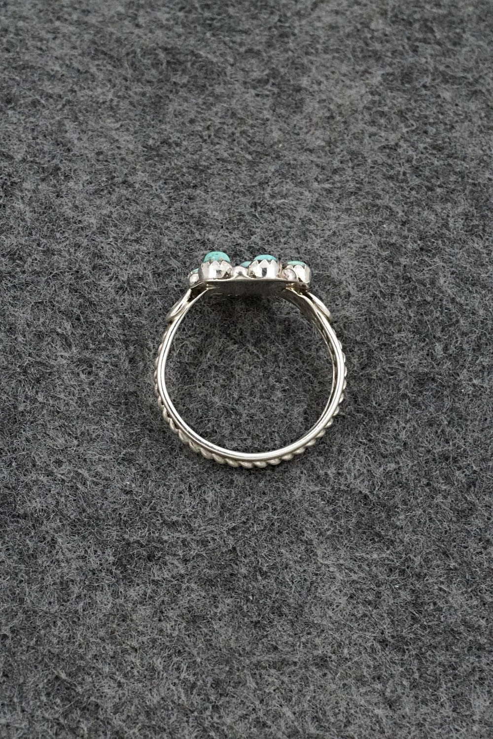 Turquoise & Sterling Silver Ring - Priscilla Reeder - Size 10