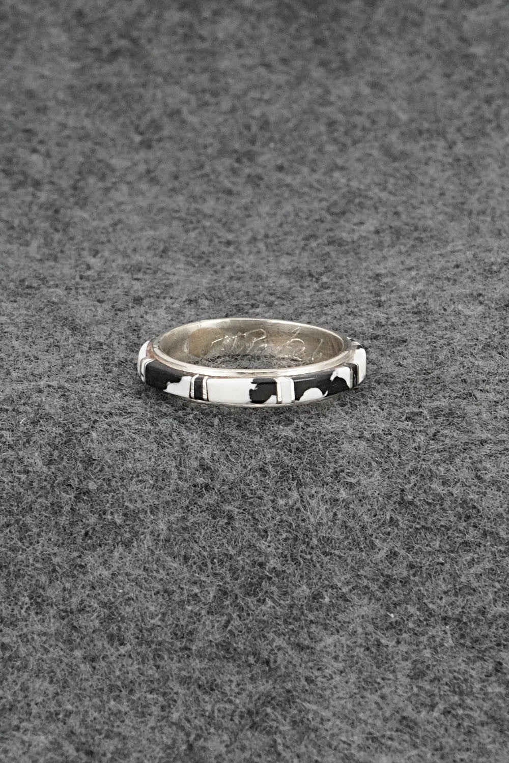 White Buffalo & Sterling Silver Ring - Terrance Panteah - Size 11.5