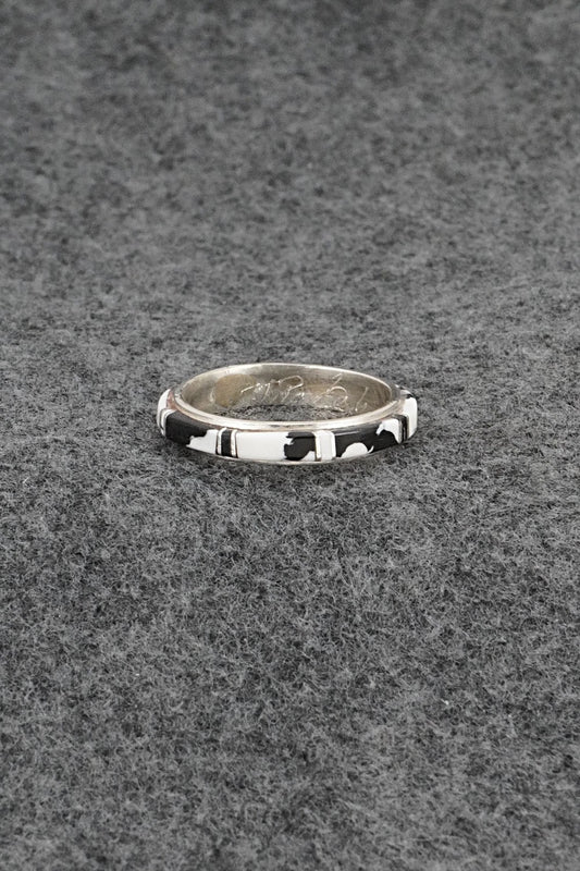 White Buffalo & Sterling Silver Ring - Terrance Panteah - Size 11.5