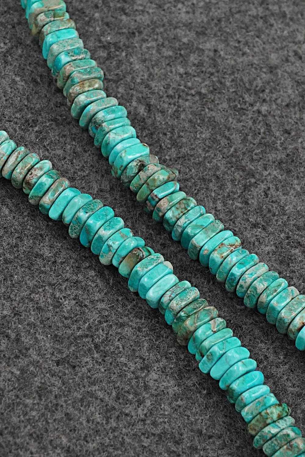 Turquoise & Sterling Silver Necklace 18" - Doreen Jake