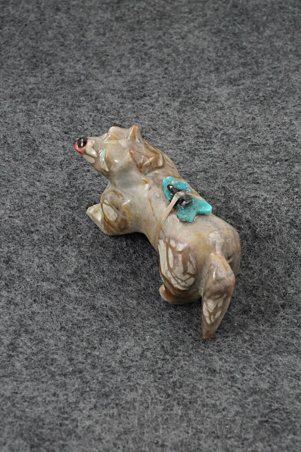Wolf Zuni Fetish Carving - Freddie Leekya