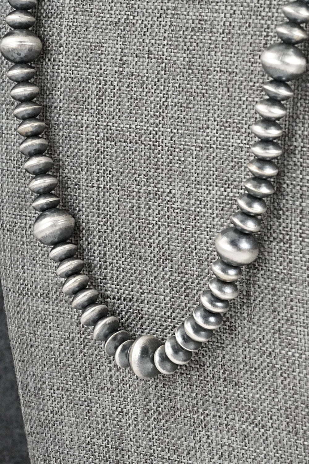 Sterling Silver Navajo Pearl Necklace 22" - Crystal Haley