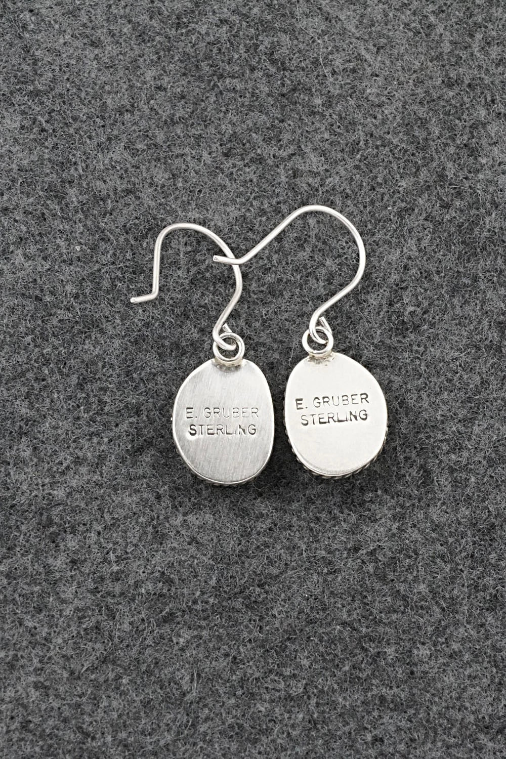 Turquoise & Sterling Silver Earrings - Eugene Gruber