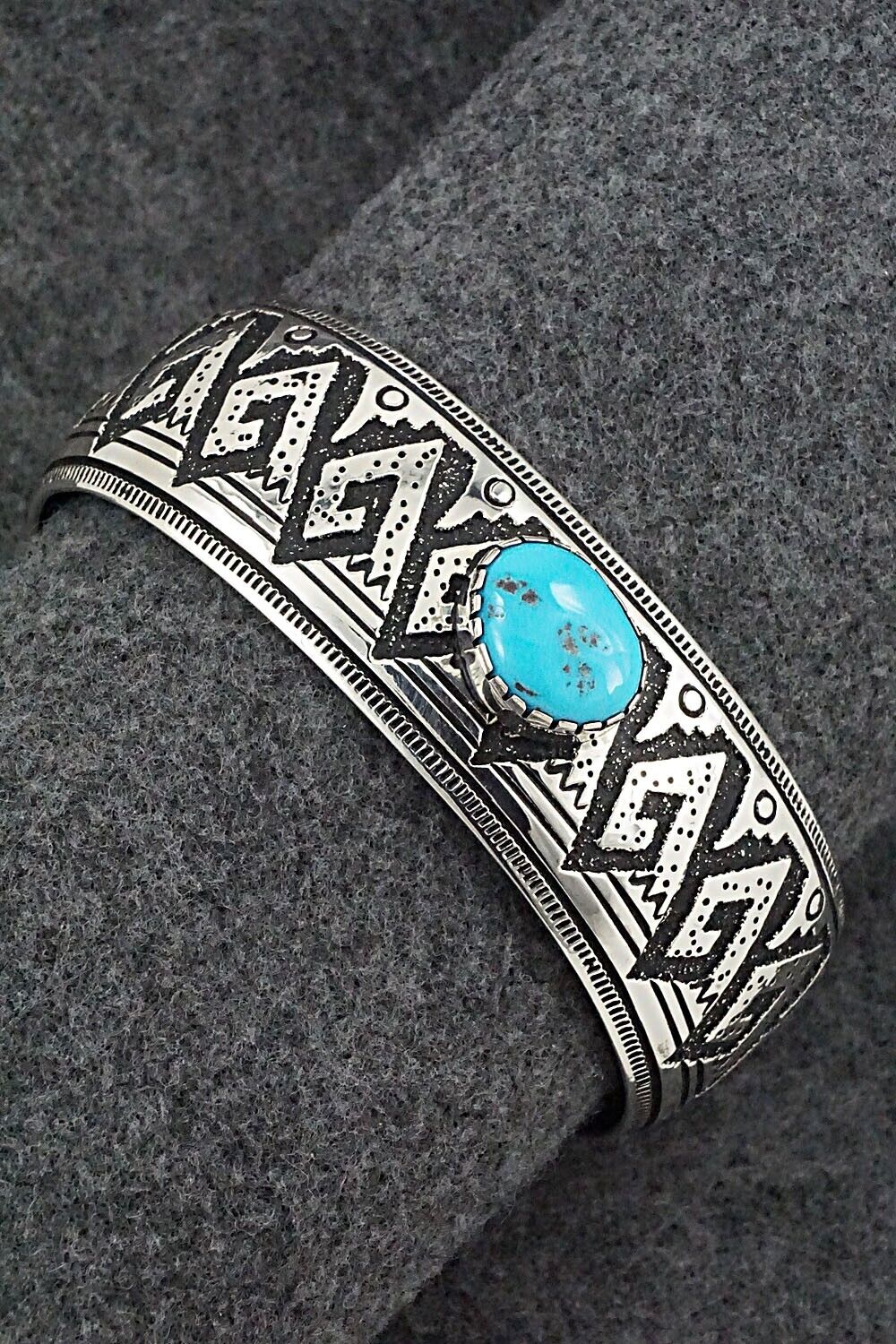 Turquoise & Sterling Silver Bracelet - Richard Singer