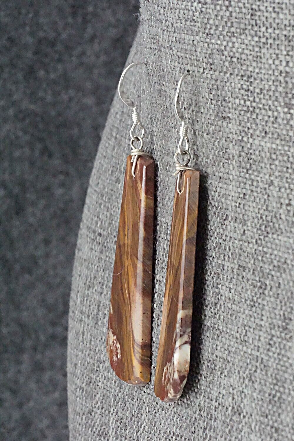 Wild Horse & Sterling Silver Earrings - Francis Garcia