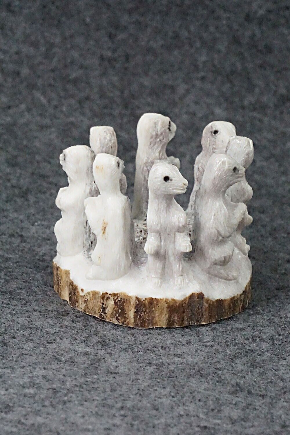 Prairie Dogs Zuni Fetish Carving - Chris Peina