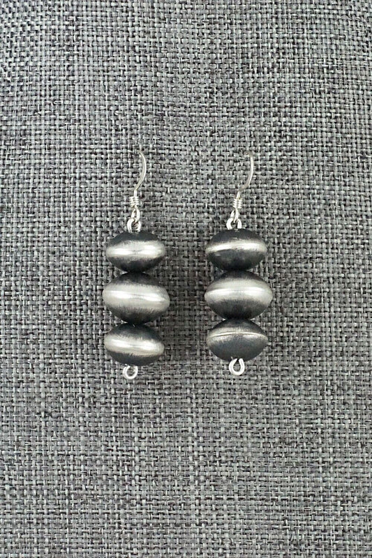 Sterling Silver Navajo Pearl Earrings - Presley Haley