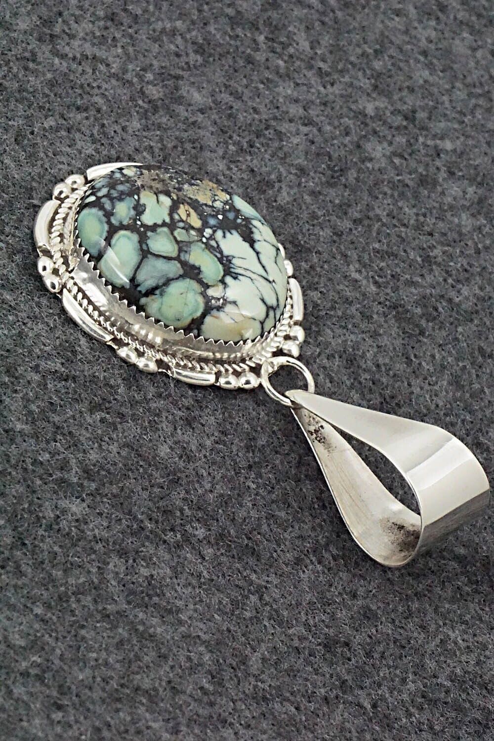 Variscite & Sterling Silver Pendant - Kenny Calavaza