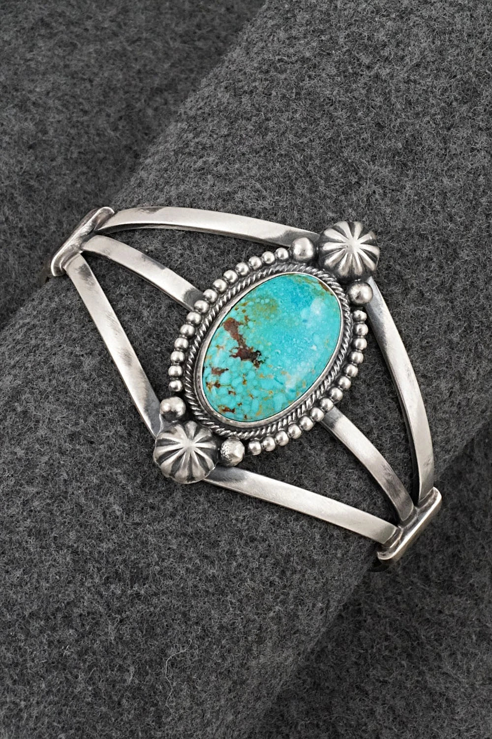 Turquoise & Sterling Silver Bracelet - Darrin Livingston