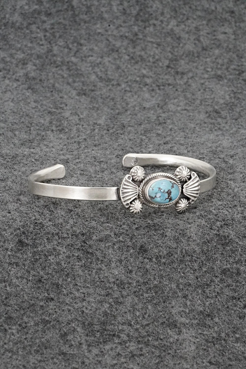 Turquoise & Sterling Silver Bracelet - Genevieve Francisco