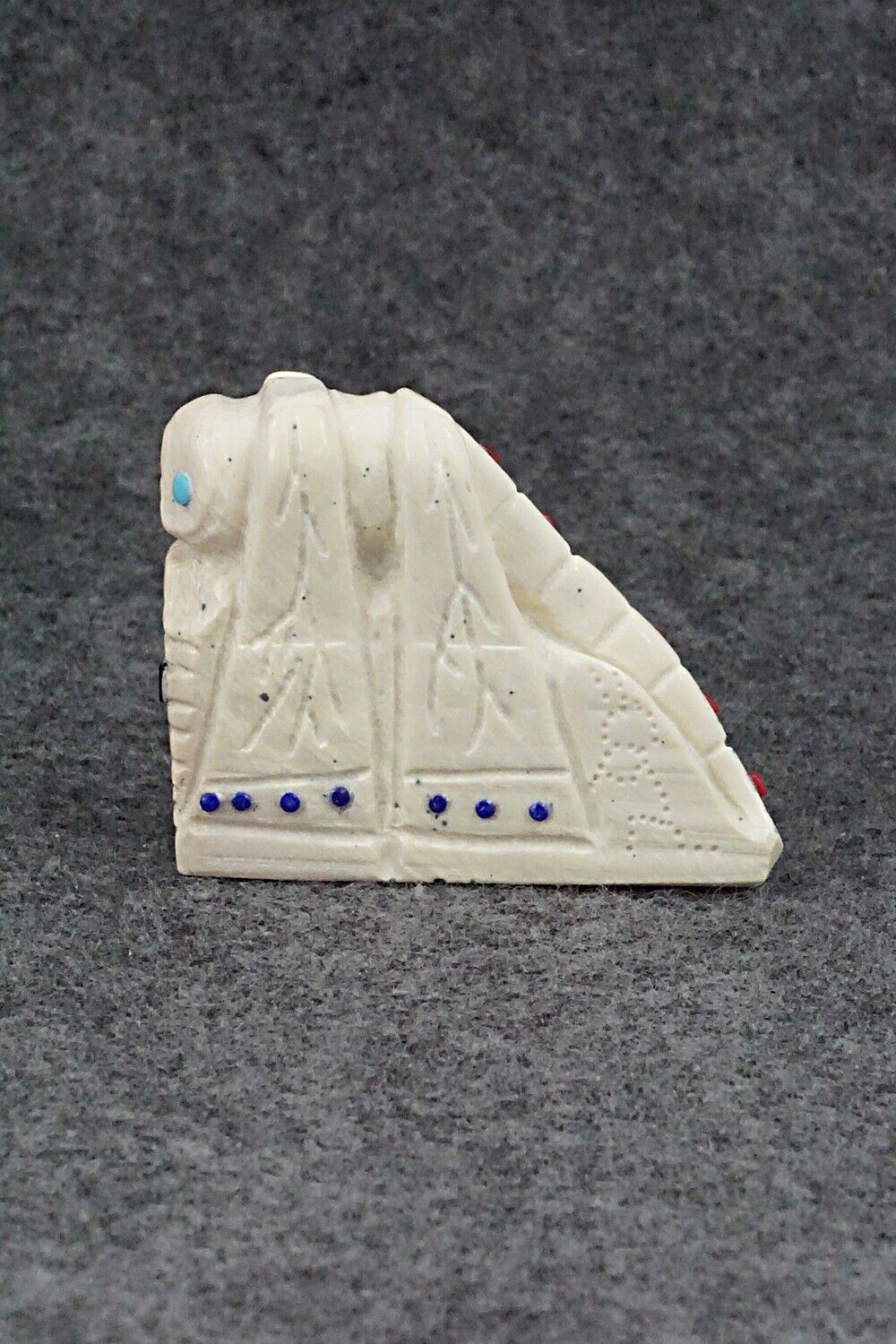 Dragonfly Zuni Fetish Carving - Carlton Kaamasee