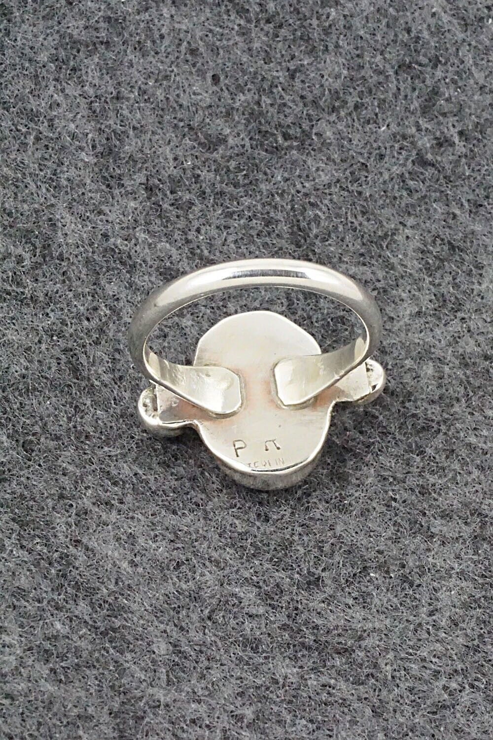 Turquoise & Sterling Silver Ring - Priscilla Reeder - Size 7.5