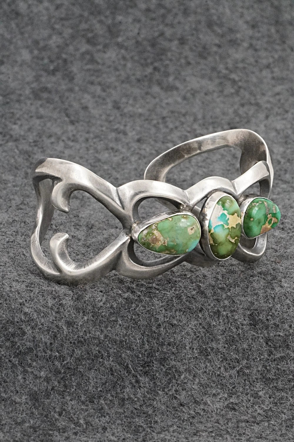 Turquoise & Sterling Silver Bracelet - Eugene Gruber