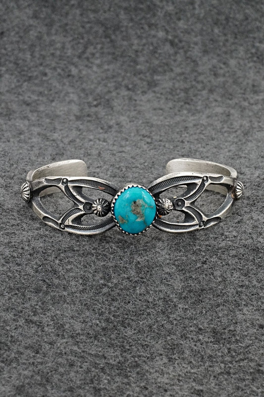 Turquoise & Sterling Silver Bracelet - Eva & Linberg Billah