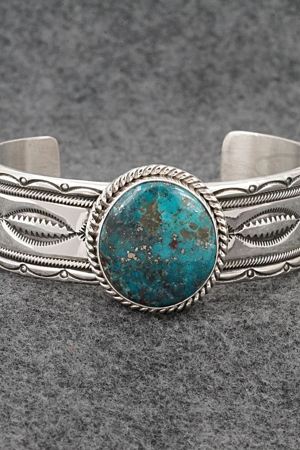 Turquoise & Sterling Silver Bracelet - Michael Calladitto