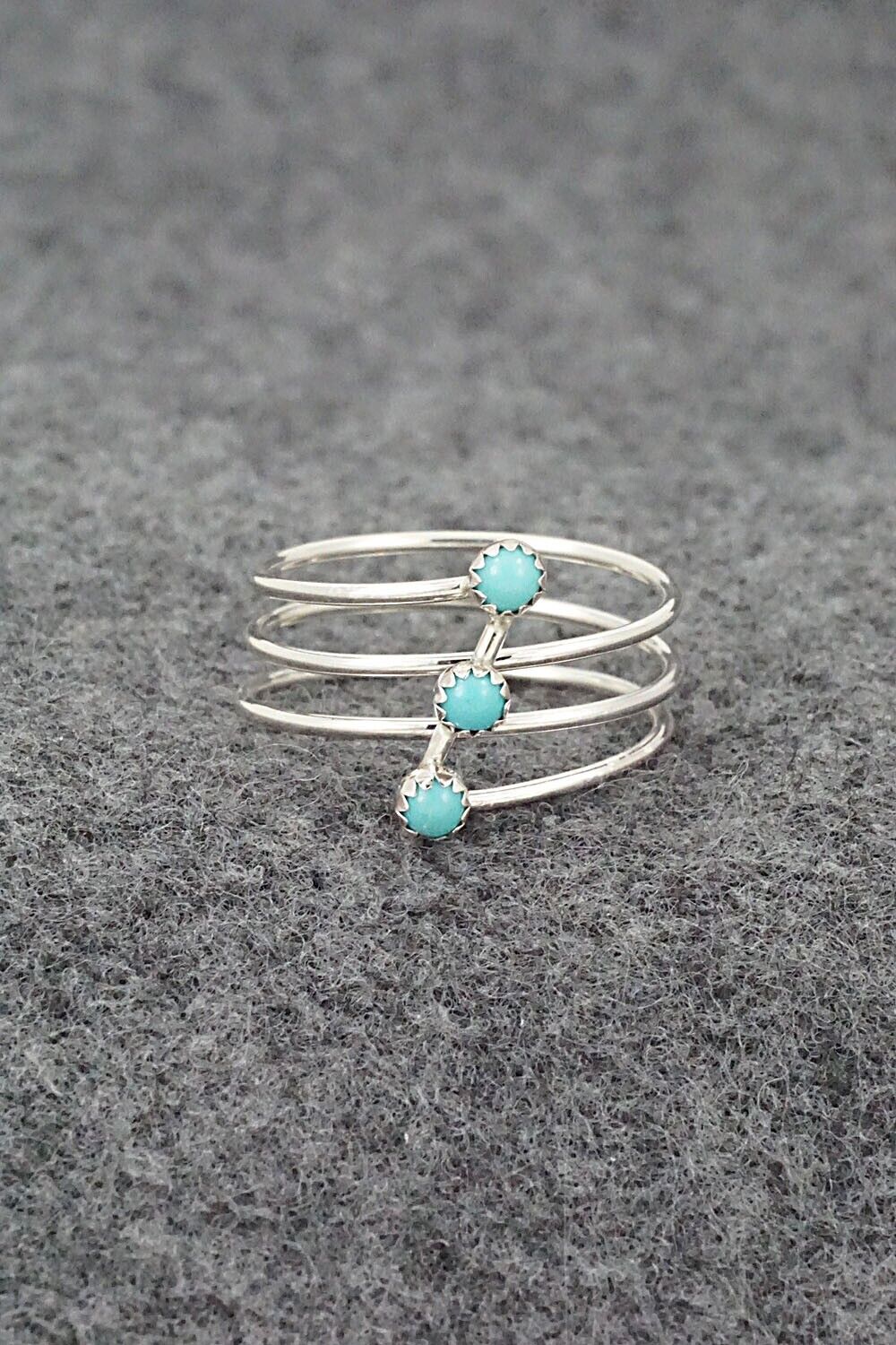 Turquoise & Sterling Silver Ring - Dorothy Yazzie - Size 9