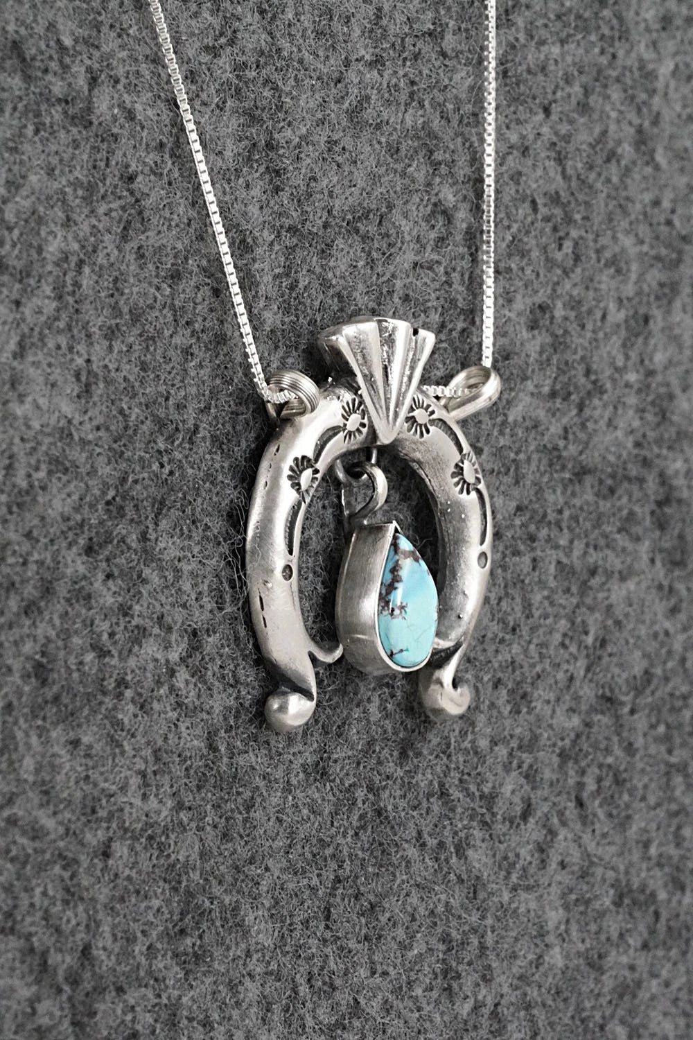 Turquoise & Sterling Silver Necklace - Gary Shorty
