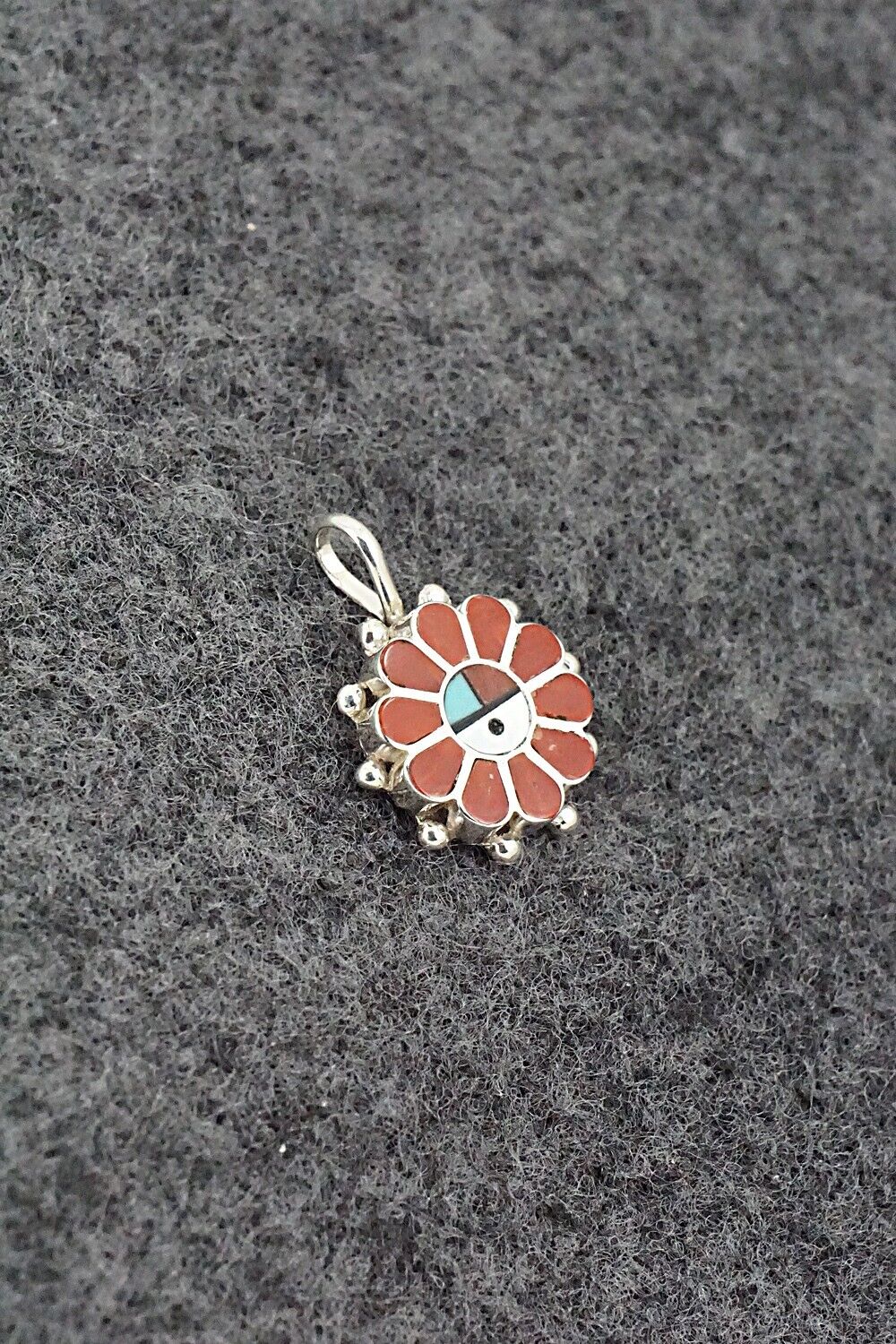Multi Stone & Sterling Silver Pendant - Maxine Soseeah