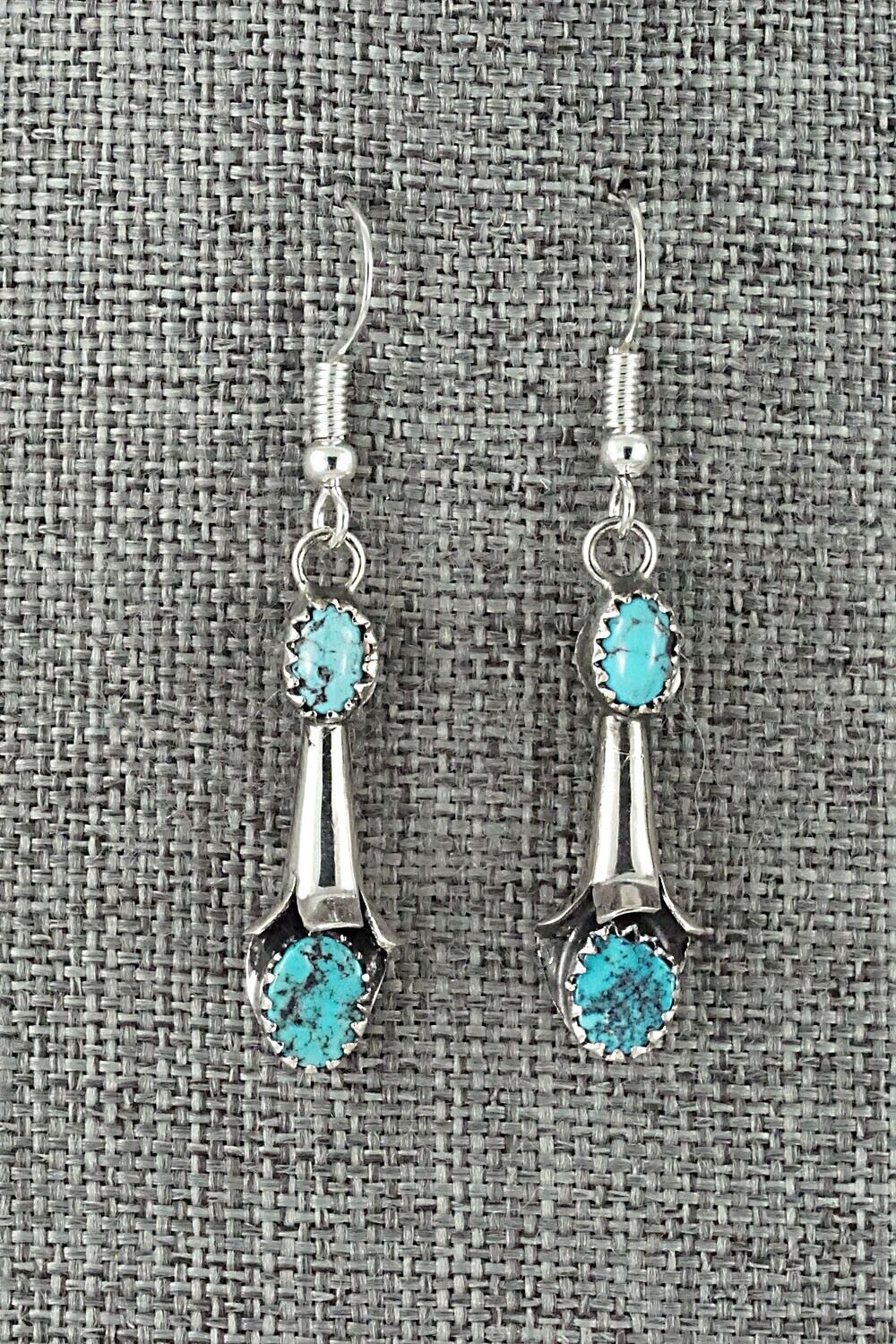 Turquoise & Sterling Silver Squash Blossom Set - Phil Garcia