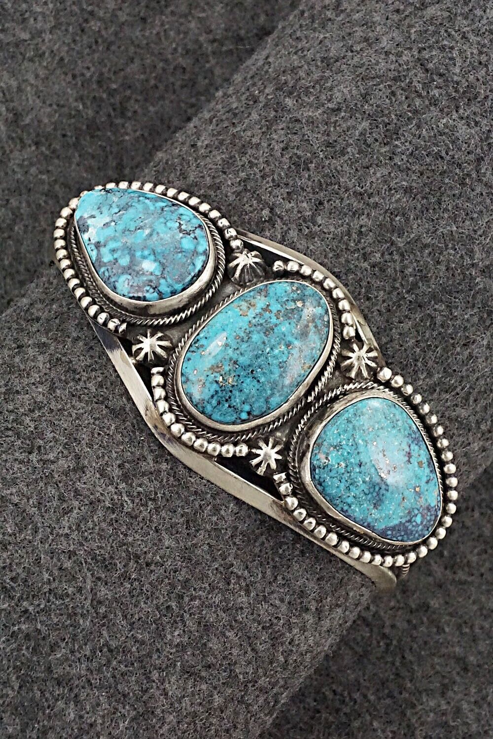 Turquoise & Sterling Silver Bracelet - Bobby Johnson