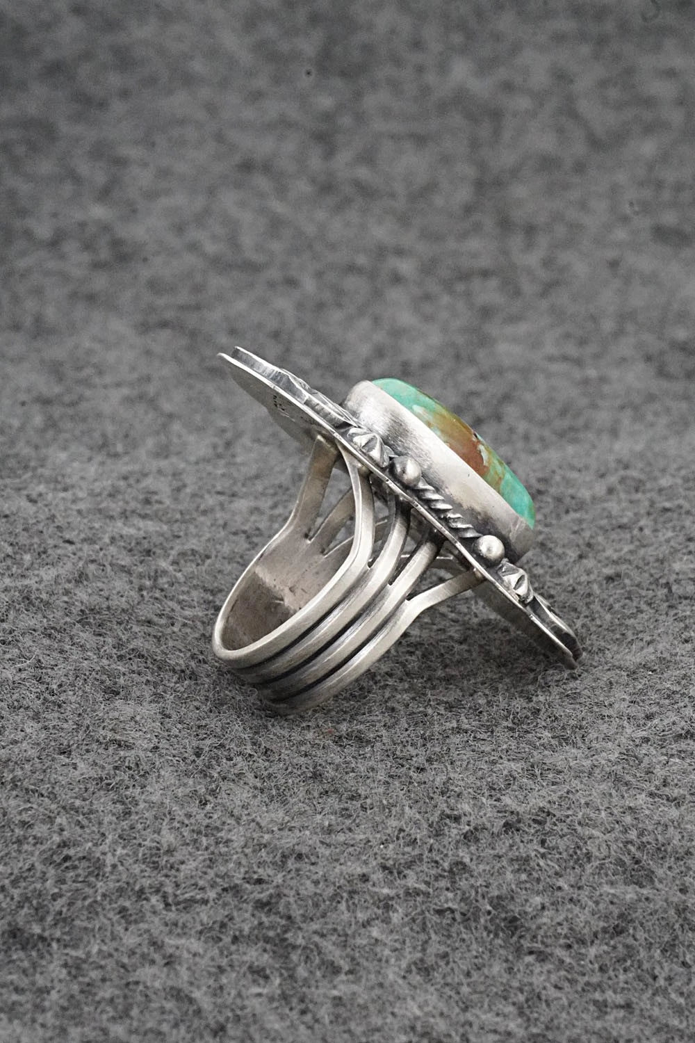 Turquoise & Sterling Silver Ring - Randy Boyd - Size 6.5