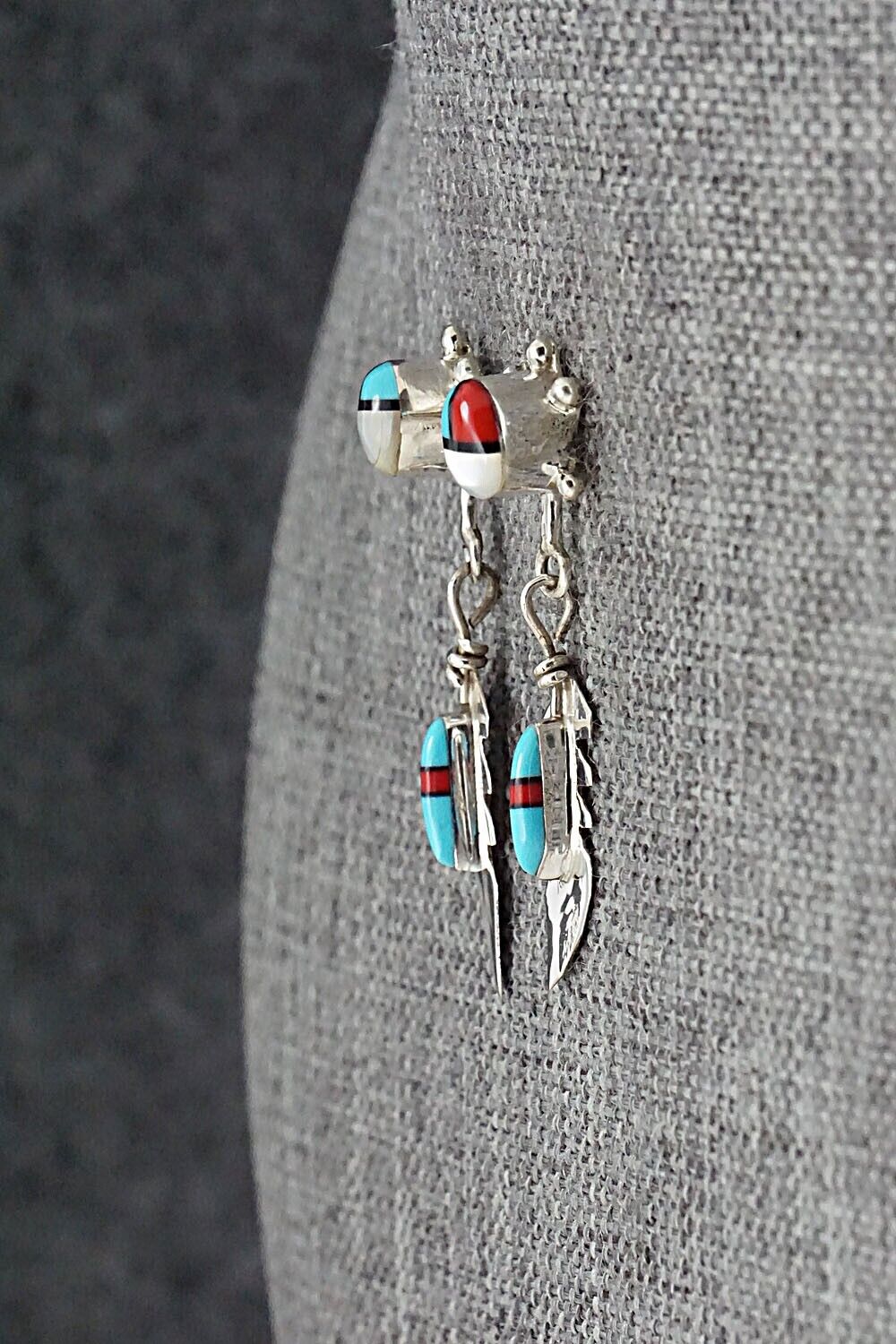 Multi Stone & Sterling Silver Earrings - Maggie Bedah