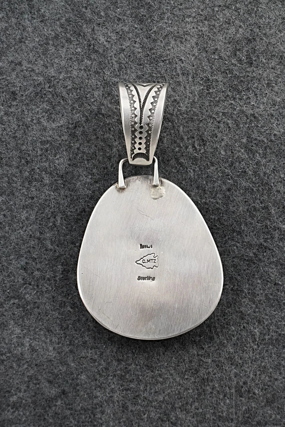 Turquoise & Sterling Silver Pendant - Calvin Martinez