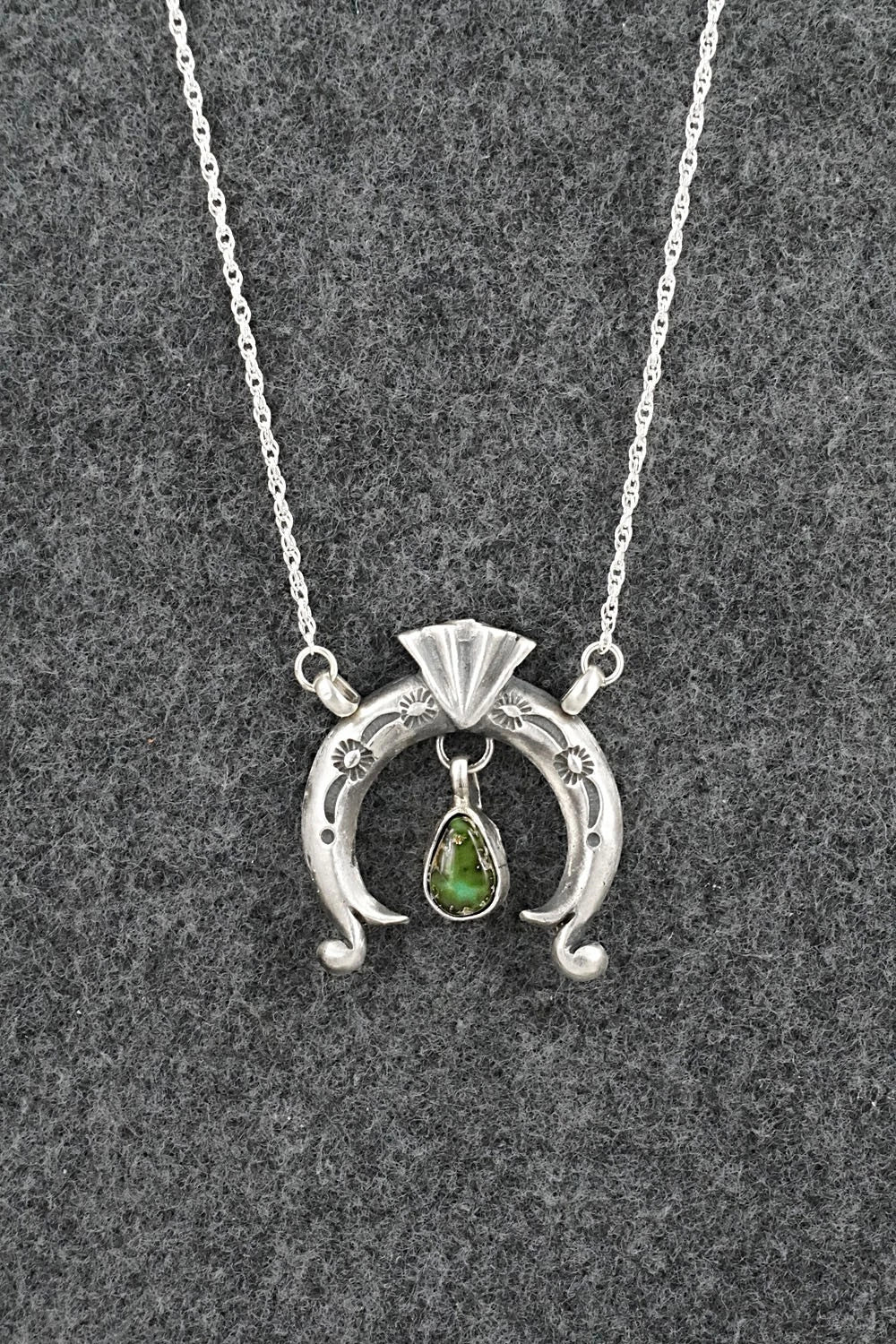 Turquoise & Sterling Silver Necklace - Gary Shorty