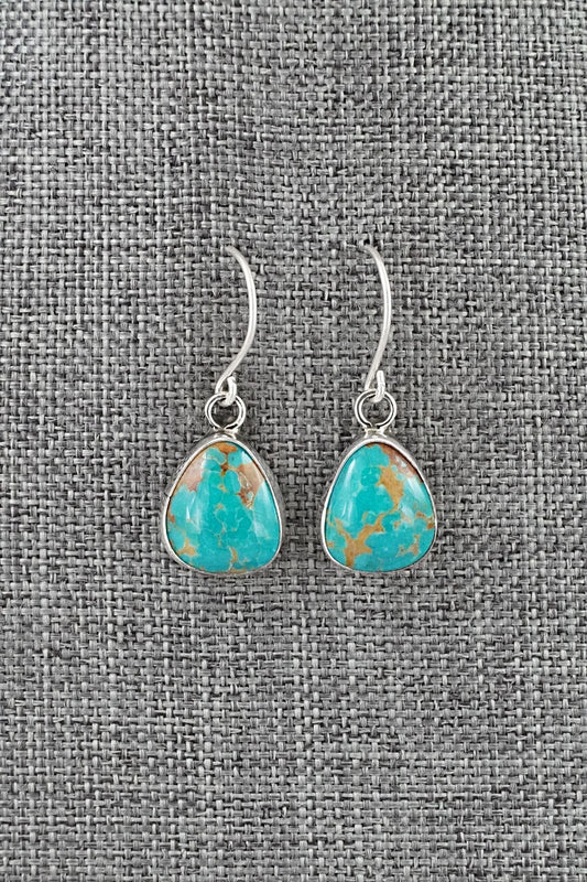 Turquoise & Sterling Silver Earrings - Rosemary Saunders