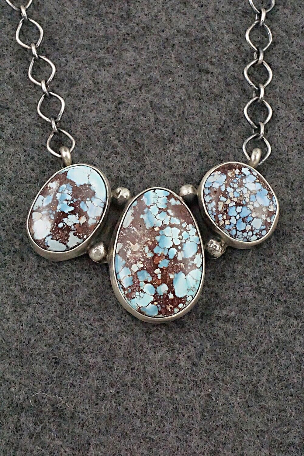 Turquoise & Sterling Silver Necklace - Darrin Livingston