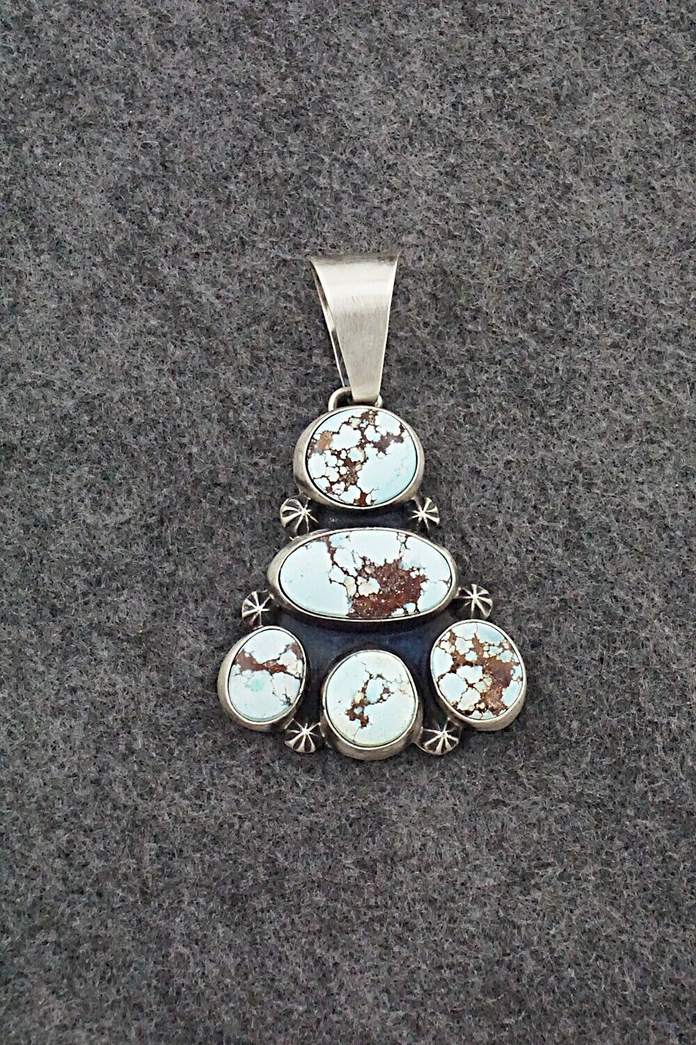 Turquoise & Sterling Silver Pendant - Darrin Livingston